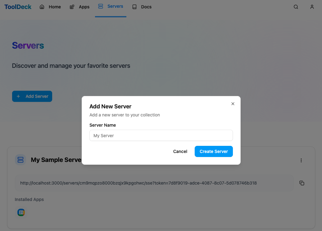 Server Add