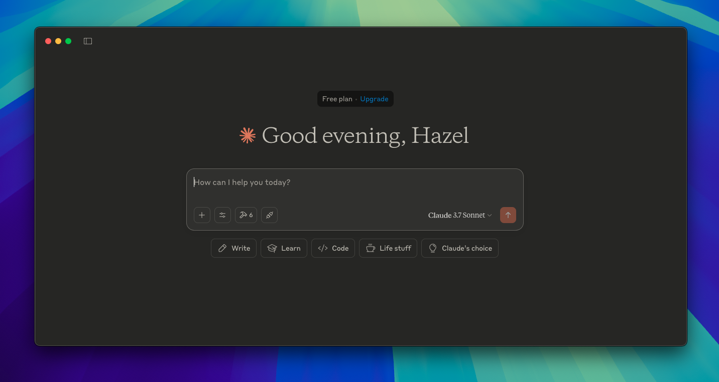 Claude Desktop Settings Menu